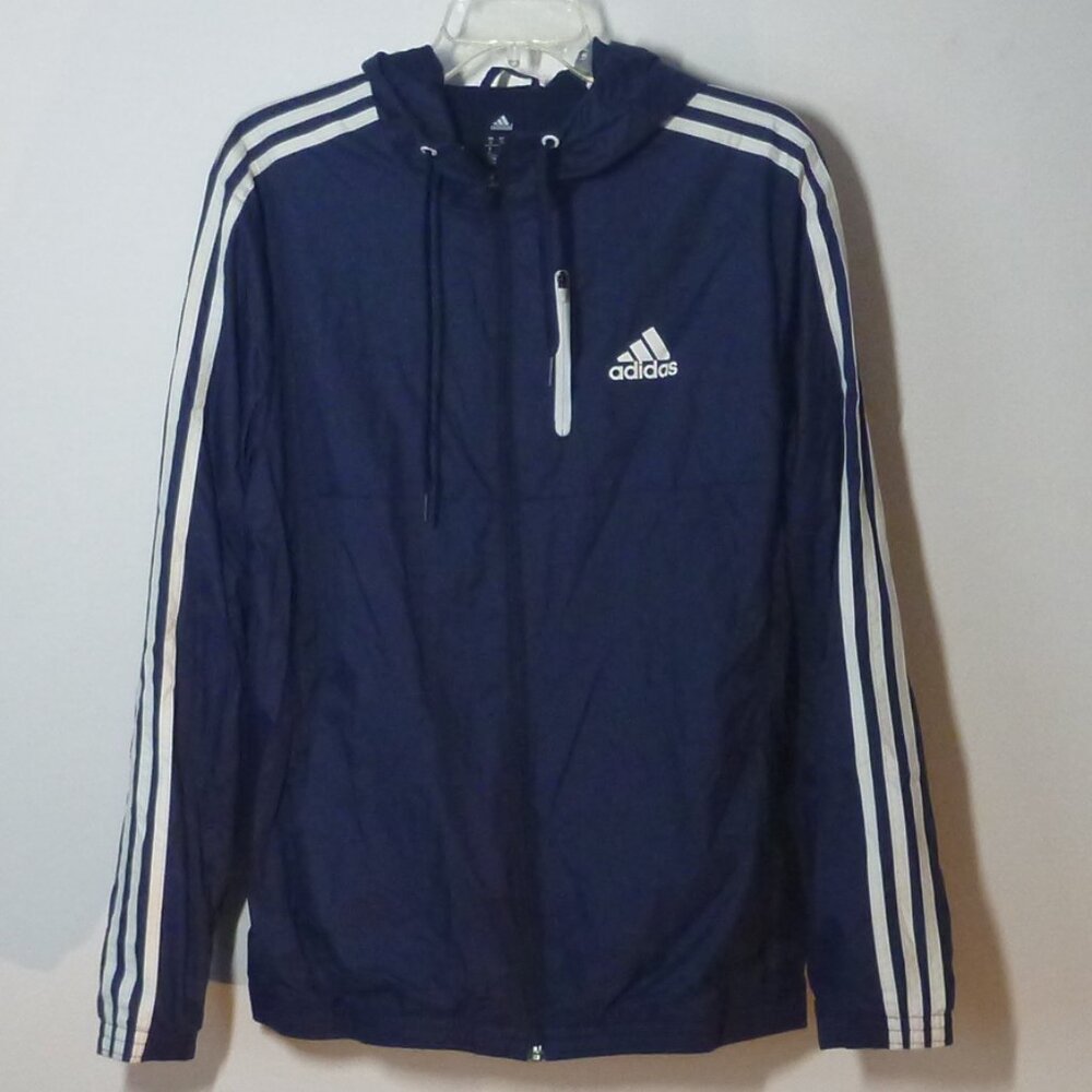 Adidas Essential Woven Hooded Fleece Training Jacket